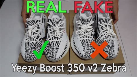 yeezy zebra real vs fake|pictures of knock off yeezy.